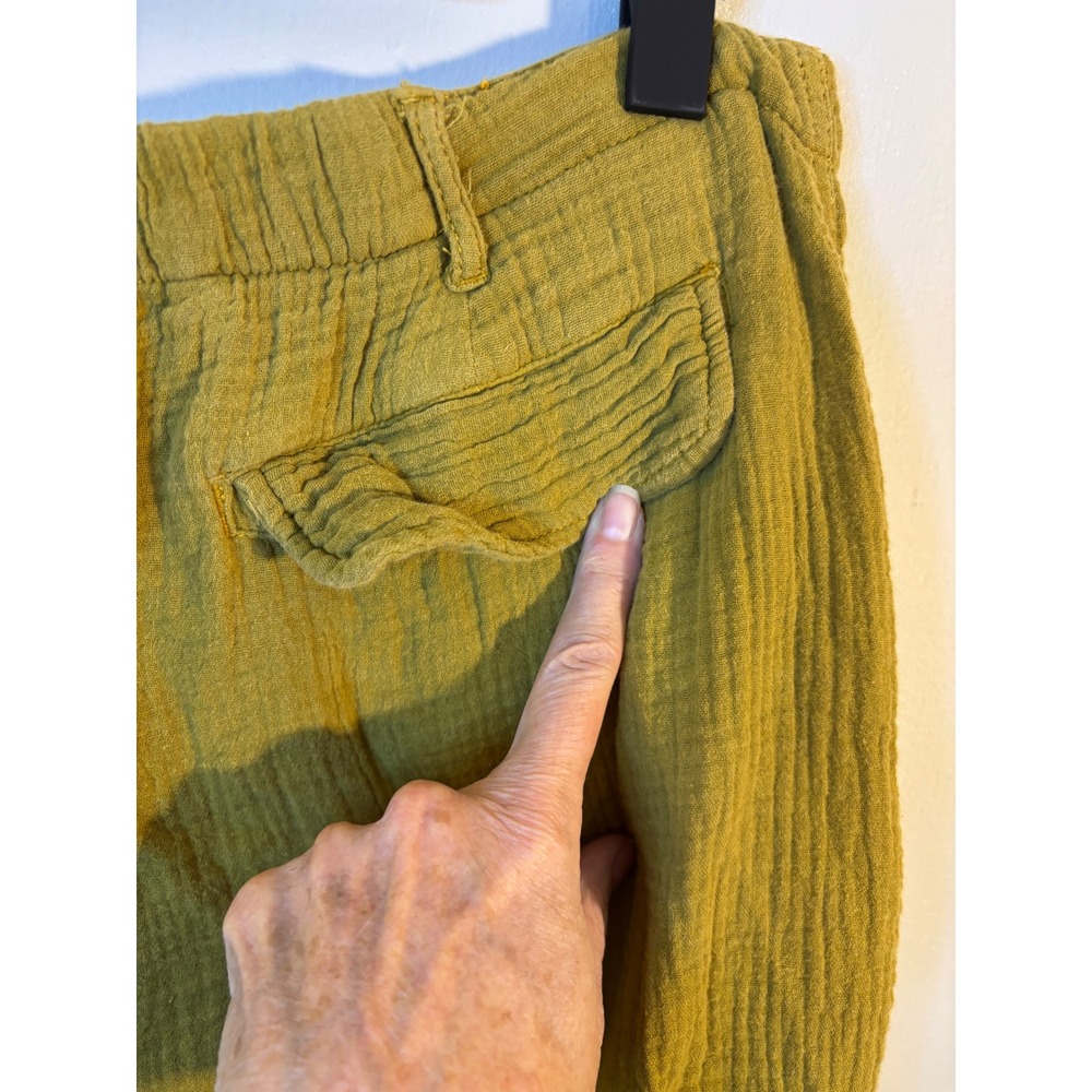 Urban Outfitters Green Cotton Gauze Wide leg Utility Pants XL - Picture 7 of 8